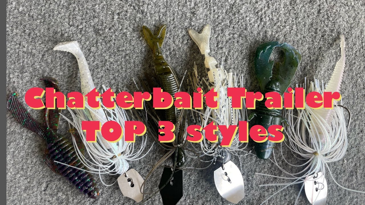 Chatterbait Trailers – Top 3 Bait Styles for Chatterbaits | #bassfishing #baits