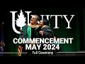 May 2024 commencement  unity environmental university