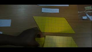 Deriving the Formula Parallelogram - Montessori Geometry