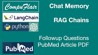 Chatbot Memory: Retrieval Augmented Generation (RAG) Chain | LangChain | Python | Ask PDF Documents