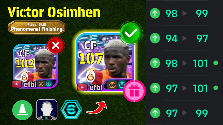 Victor Osimhen 107 BEST TRAINING with Booster, Max Level, Player Progression eFootball 2026
