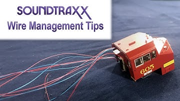 Wire Management with SoundTraxx