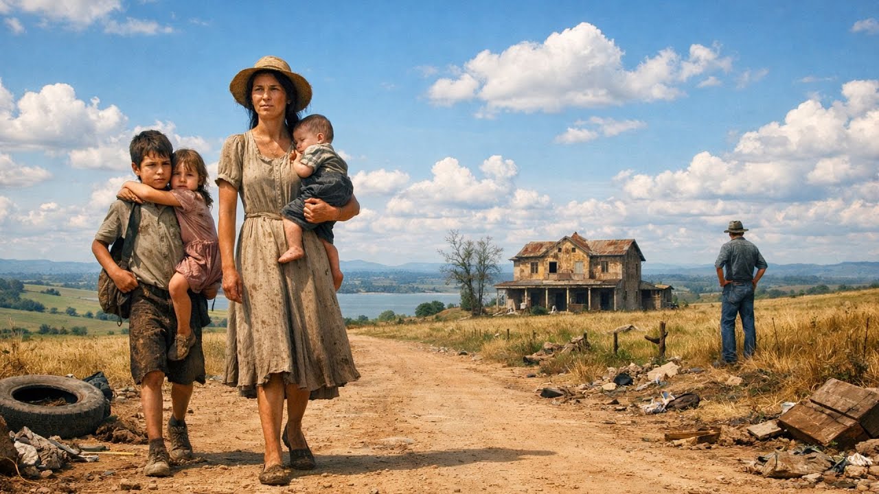 A viúva foi mandada embora com os filhos… mal sabia que alguém a seguiria o fazendeiro solteiro