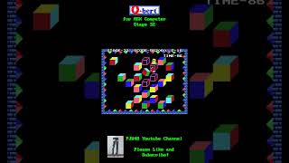Q-Bert for MSX: Stage 32 #retrogaming