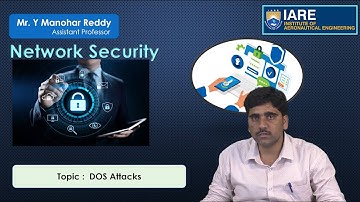 DOS Attacks by Mr. Y Manohar Reddy
