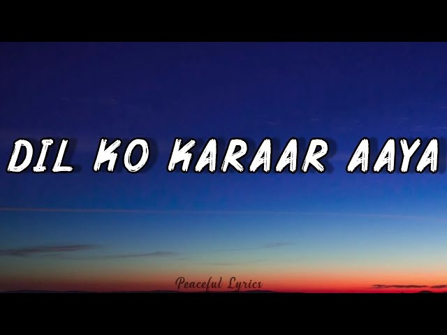 Dil Ko Karaar Aaya Lofi (Lyrics) | Sidharth Shukla & Neha Sharma | Neha Kakkar | Indian Lofi |