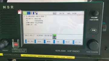 VHF DSC Weekly Test NSR 3000