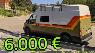 Van Build | Van Tour Complete camper conversion for $6000 | Ford Transit Camper Van