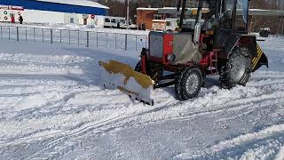 Трактор 🚜 т-25 чистим снег!!!