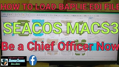 139:How to load preplan edi baplie  file in  Seacos Macs3 loading program