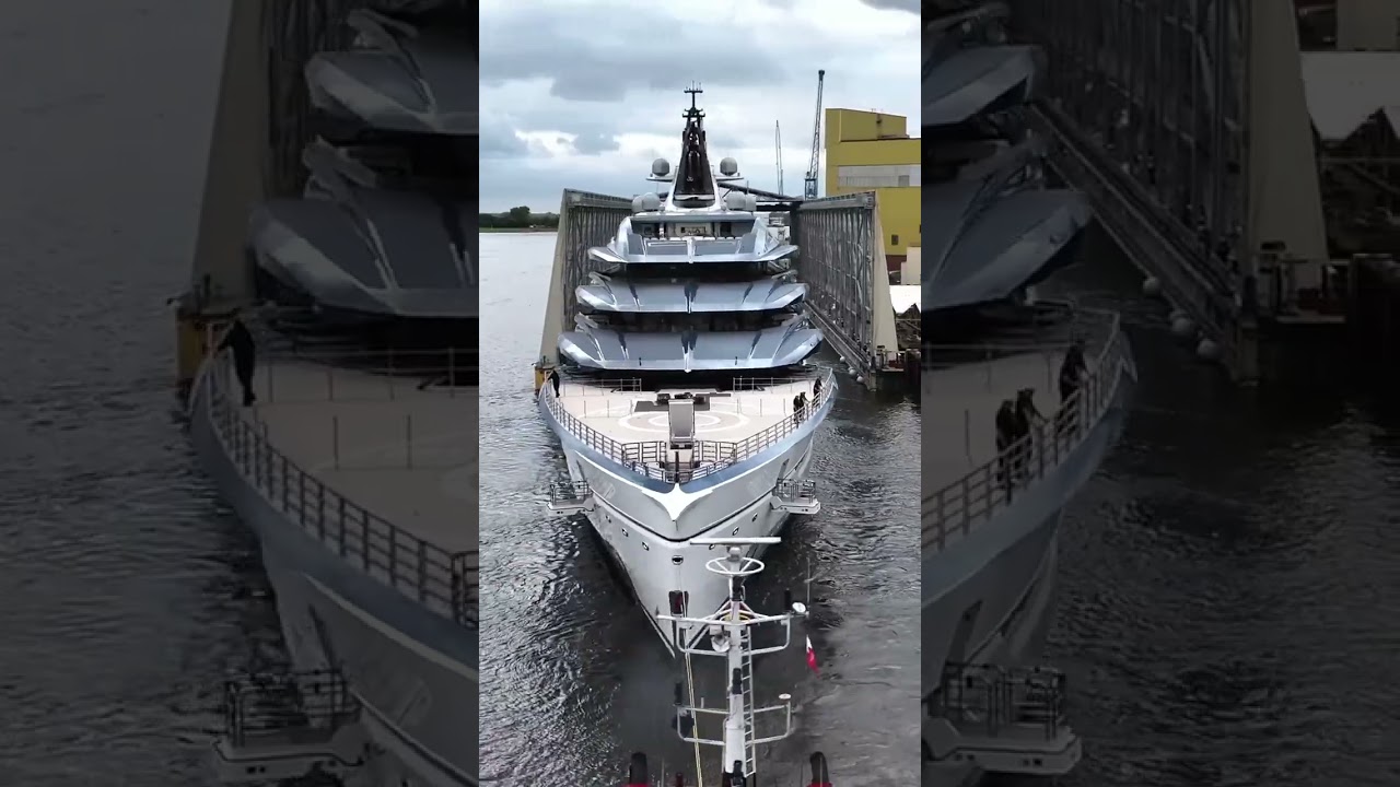 134m Lürssen superyacht DEEP BLUE launched