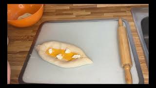 Хачапури по-аджарски. Khachapuri in Adjarian