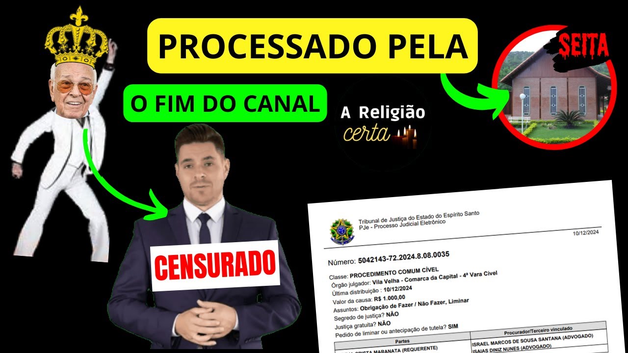 Igreja Cristã Maranata Processa Canal A Religião Certa EP 216