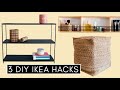 3 DIY IKEA HACKS: Pouf, Designer Regal & Ordnung im Badezimmer