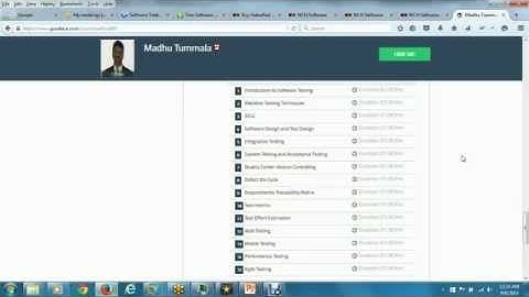 Top Quality QA Manual Testing Training on Guruface by Madhu Tummala