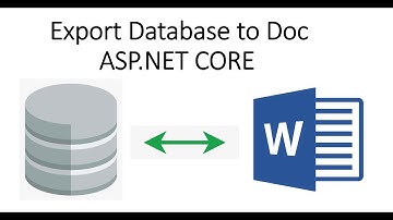 Export Database file to doc File in ASP.NET CORE | Database file to Ms-Word