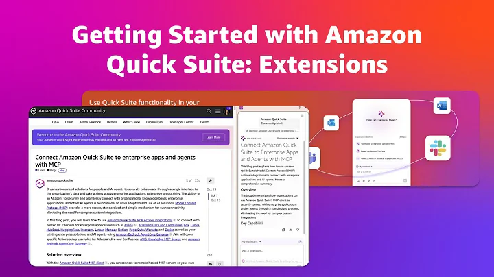 Extensions with Amazon Quick Suite | Getting Started with Amazon Quick Suite