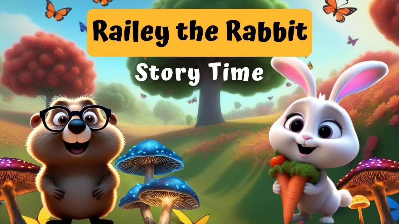 Rialy The Rabbit Story Time Read Along Kids Vocabulary | Railey Rabbit - YouTube
