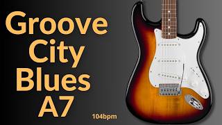 Groove City Blues Guitar Backing Track in A Major l BT 675