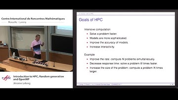 Jérôme Lelong : Introduction to HPC, Random generation and OpenMP