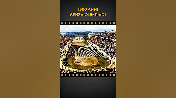 Il Ritorno delle Olimpiadi Dopo 15 Secoli!
