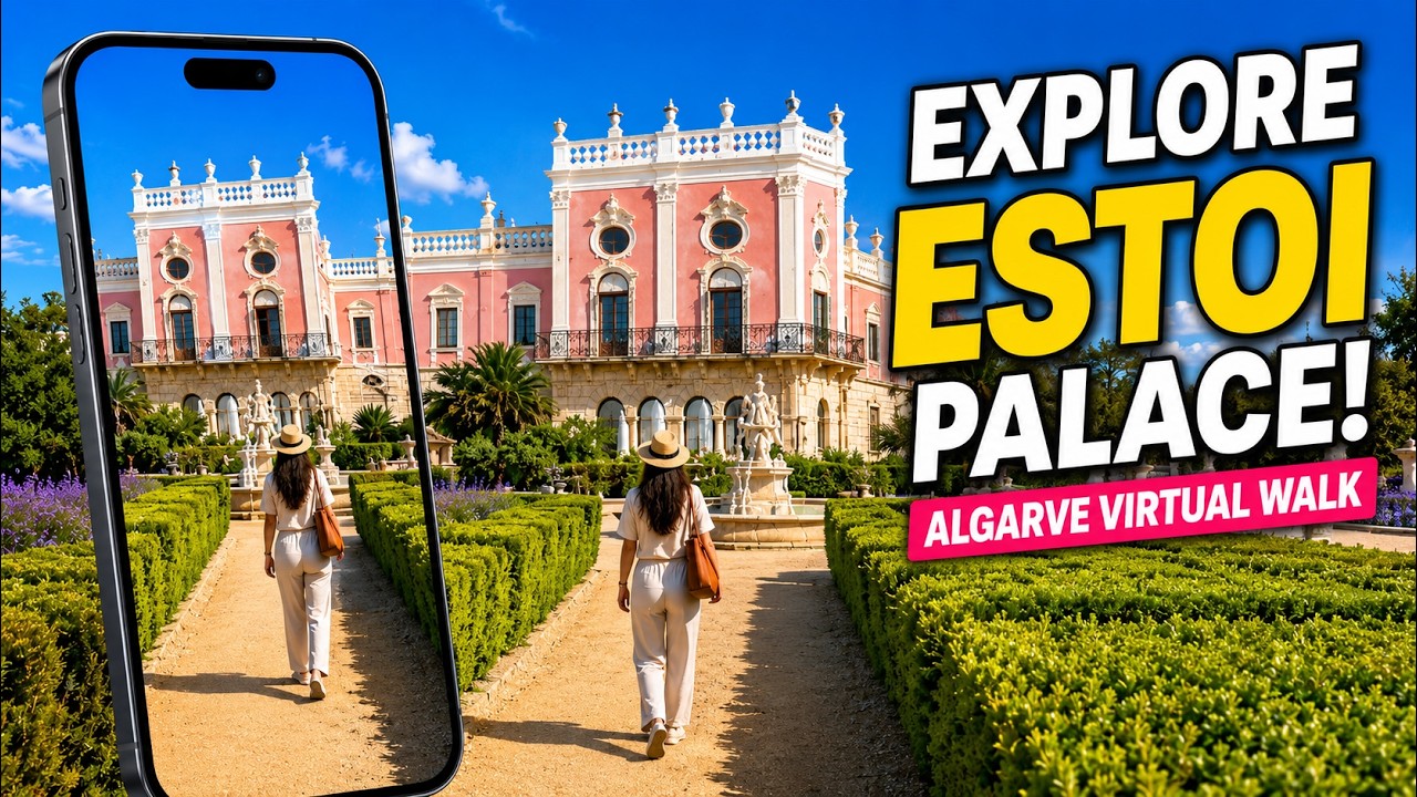 Estoi Palace Virtual Walk | Algarve Portugal Garden Tour in Vertical Video