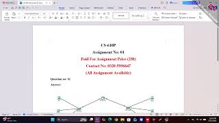 CS610P Assignment No 01 Solution 2026 Solution BY || Virtual Assign Lab ||