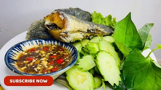 How to make fried fish with fish sauce