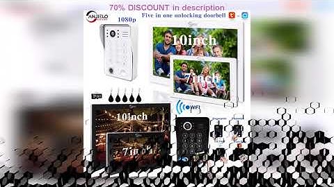 A must-have product! Video intercome system home Fingerprint 5in1 Unlock Video entry Doorphone Tuy