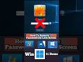 how to remove password from pc lock screen | how to remove password windows 10 lock screen #shorts