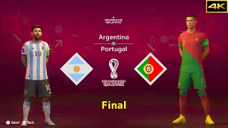 FIFA 23 | ARGENTINA vs. PORTUGAL | MESSI vs. RONALDO | FIFA WORLD CUP FINAL | [4K]