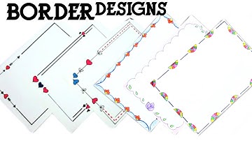 6 Border Designs/Simple and Easy Border Designs/Project File Decoration/Border Design Making