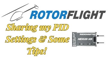 Rotorflight Nexus-XR Sharing my PID Settings