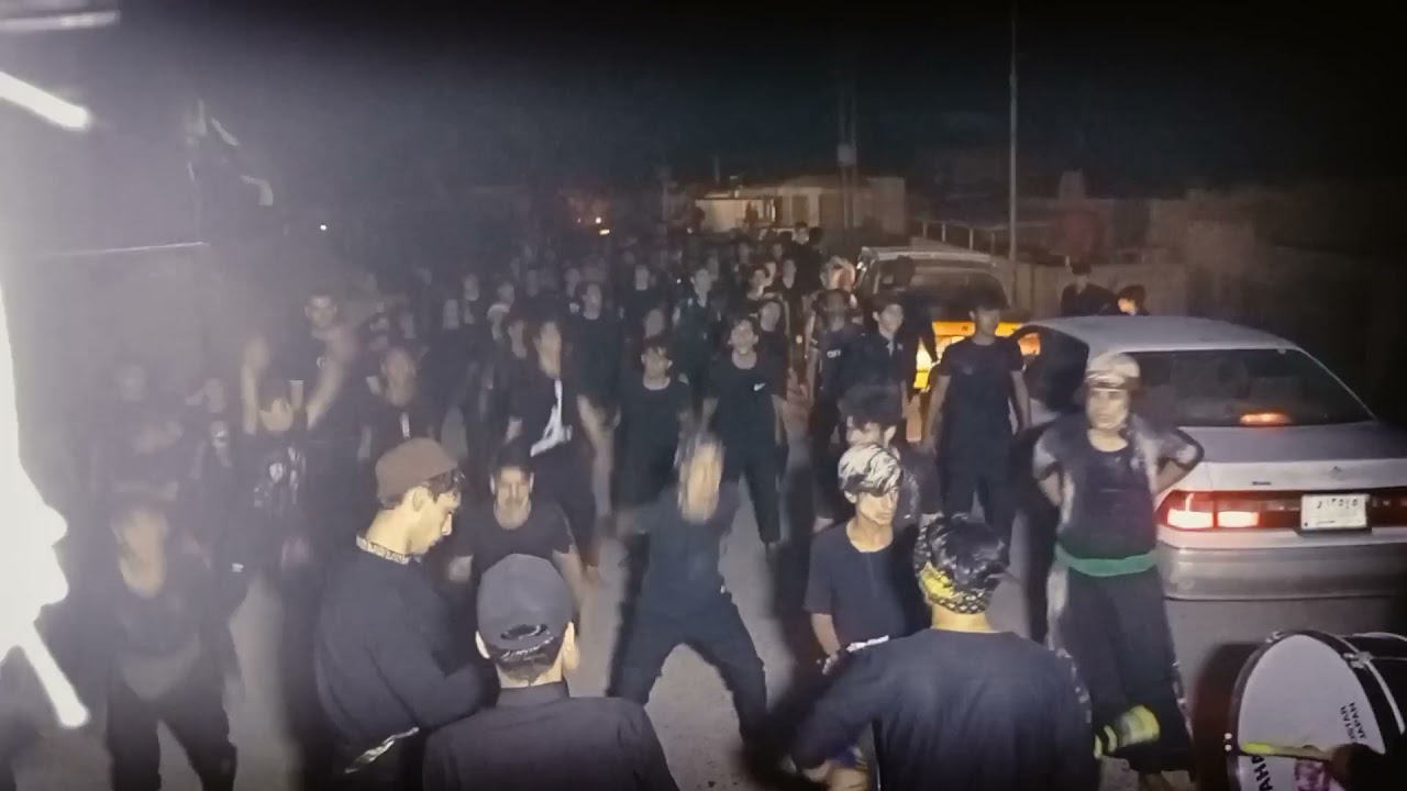 استعراض موكب شباب العباس في ناحيه الكرماشيه