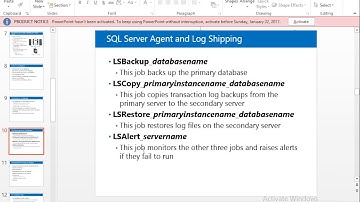 3 Planing for Log Shipping in SQL Server