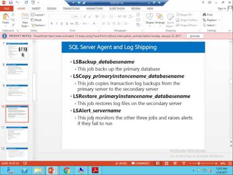 3 Planing for Log Shipping in SQL Server
