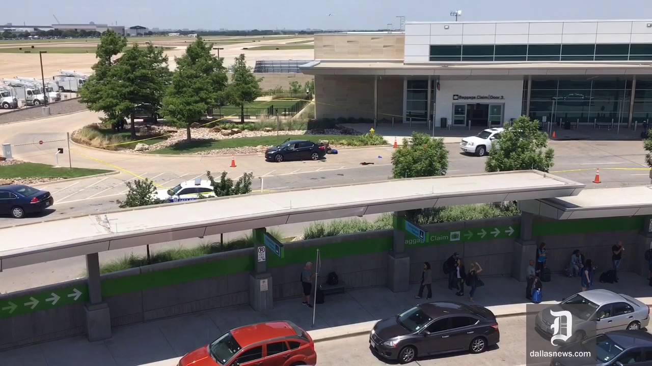 Aftermath of shooting at Dallas Love Field Airport YouTube