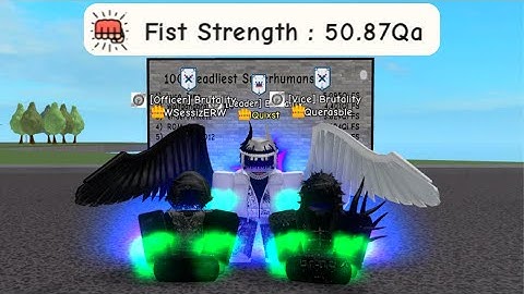 🔥50 QUADRILLION FIST STRENGTH 🔥| Roblox | Super Power Training Simulator