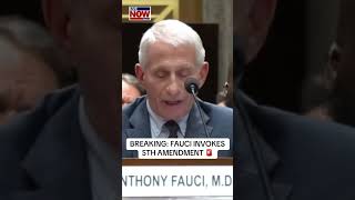 BREAKING: Dr. Fauci invokes 5th amendment at hearing on origins of COVID-19. #news #breaking