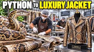 Inside a Python Leather Factory | How Luxury Snake-Skin Jackets Are Made News