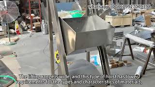 High Quality Vertical Bucket Elevator Stainless Steel Elevator Hopper Feeder for Chips Corn Nuts