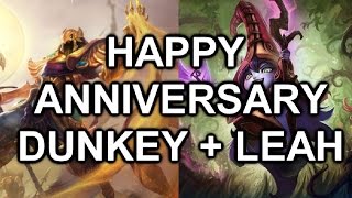 HAPPY ANNIVERSARY DUNKEY AND LEAH!!