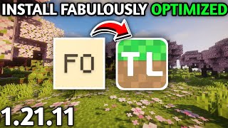 How to Download &amp; Install Fabulously Optimized in Minecraft TLauncher 1.21.11 (FPS Boost 🚀)
