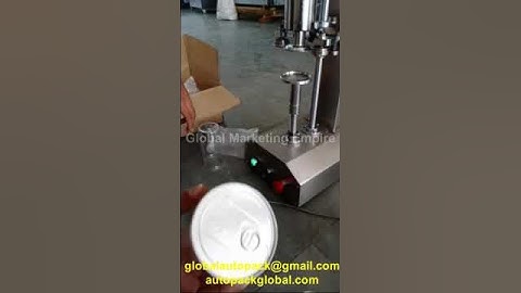 Semi Automatic Can Seamer /Semi Automatic Can Seaming Machine/Pet Can Sealing Machine - Autopack