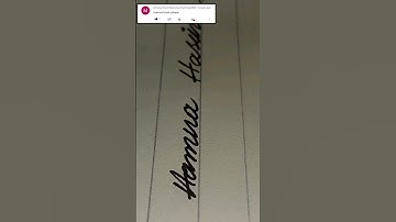 Hamna Hasin name || cursive writing || #calligraphy #handwriting #handwritingmatters
