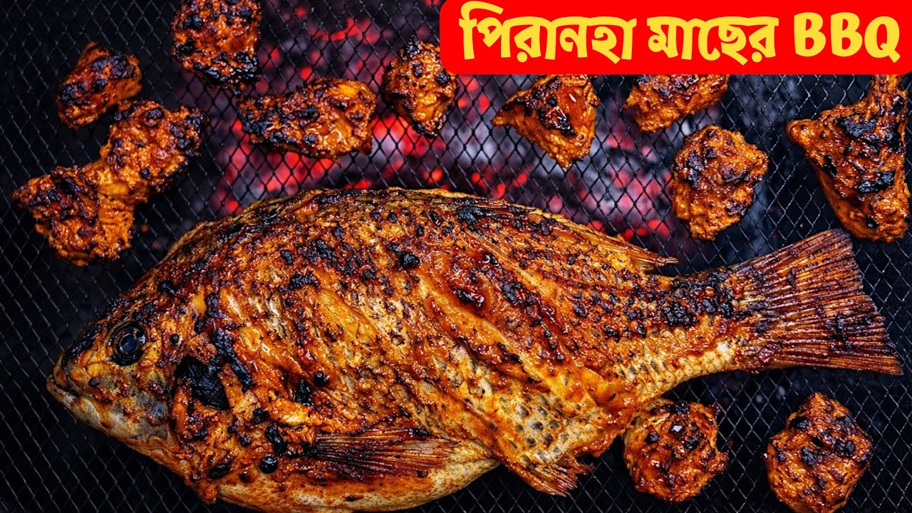 তেলাপিয়া মাছ BBQ#পিরানহা মাছের ভাই।#trendingrecipe #cookingchannel #trendingvideo #trending #recipe 