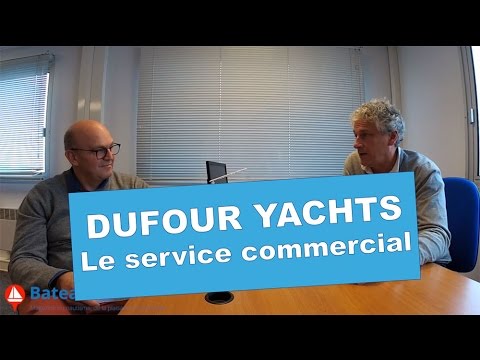 Visite de chantier, le service commercial Dufour Yachts