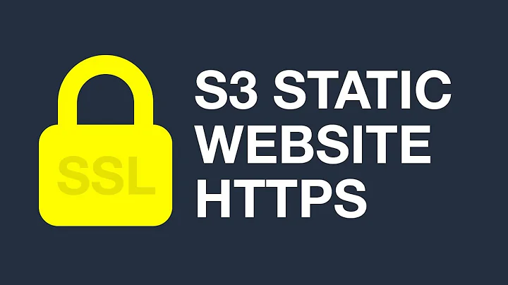 Setup ssl/https with an S3 bucket using AWS Cloudfront