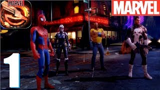 MARVEL Strike Force - Squad RPG - gameplay walkthrough - Chapter 1 Part 1 iOs & android screenshot 1