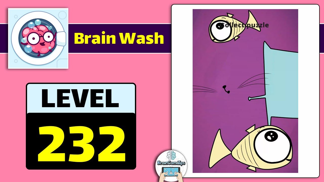 Brain Wash - Puzzle Mind Game - Level 232 Solution